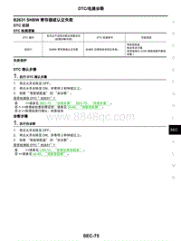 2021年东风日产启辰星-安全控制系统-06-DTC电路诊断-B2631 SHBW 寄存器或认证失败