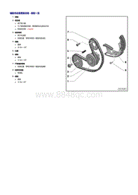 奥迪Q7车型3.0升TFSI发动机-辅助传动装置驱动链