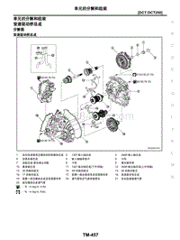 2021年东风日产启辰星-变速器和驱动桥-02-DCT-DCT250-2.14-单元的分解和组装