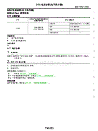 2021年东风日产启辰星-变速器和驱动桥-02-DCT-DCT250-2.07-DTC电路诊断 电子换挡器 