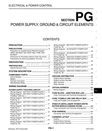 英菲尼迪Q70维修手册-电源 接地和电路元件-pg