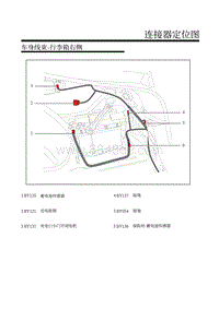 名爵MG6插电混动电路图-35.车身线束-行李箱右侧