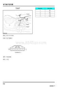 2009年上汽名爵MG6连接器-TG007