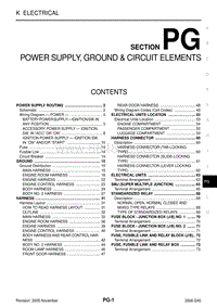 英菲尼迪Q45维修手册-PG-电源 接地和电路元件