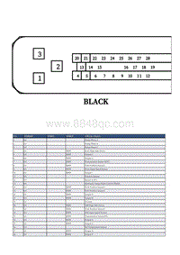 上汽名爵MG MG6电路图-GA109 变速器控制模块内部端-DCT280 