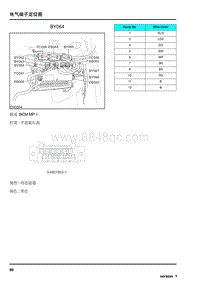 2009年上汽名爵MG6连接器-BY064