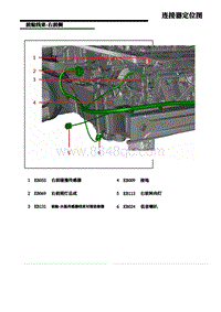 上汽名爵MG MG6电路图-6.前舱线束-右前侧