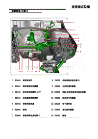 上汽名爵MG MG6电路图-8.前舱线束-左侧-2