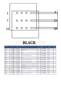 2017年上汽名爵MG插电混动电路图-DD013 左后视镜带摄像头 