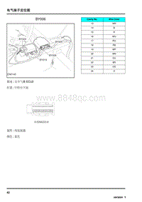 2009年上汽名爵MG6连接器-BY006