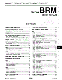英菲尼迪Q50维修手册-BRM-车身维修