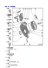 奥迪A5车型4.2L-正时链盖板上