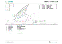 2022埃安AION S零件图-右前门总成 