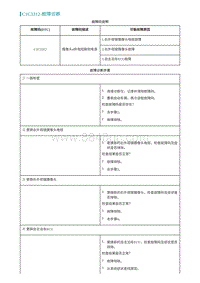 2022埃安AION S维修手册-C1C3312-故障诊断