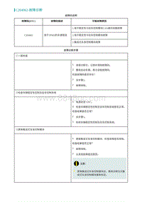 2022埃安AION S维修手册-C204062-故障诊断