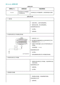 2022埃安AION S诊断-P141421-故障诊断