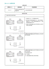 2022埃安AION S维修手册-B11A171-故障诊断