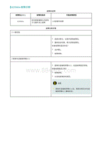 2022埃安AION S诊断-B299004-故障诊断