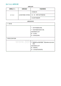 2022埃安AION S诊断-B272D22-故障诊断