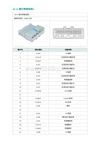 2022埃安AION S电路图-AC11 接仪表板线束1