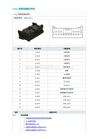 2022埃安AION S电路图-CN12 接换挡操纵机构