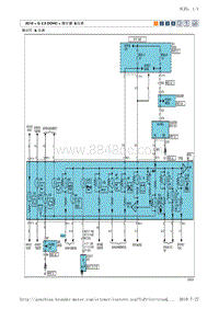 2010途胜G2.0 DOHC电路图-指示器 仪表