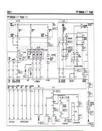 2004年北京现代途胜电路图-MFI控制系统（2.7汽油机）