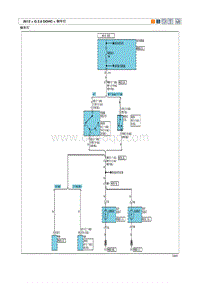 2012途胜G 2.0 DOHC电路图-倒车灯