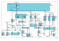 2009北京现代途胜电路图-礼貌灯 行李箱灯