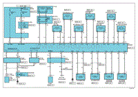 2009北京现代途胜电路图-安全气囊系统 SRS 