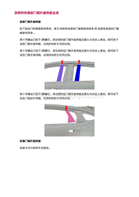 2022长安uni-v-5.拆卸和安装前门框外装饰板总成