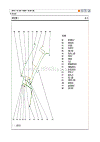 2013现代全新胜达电路图-车顶线束