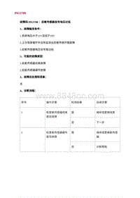 2022长安uni-v故障诊断-4.P013700