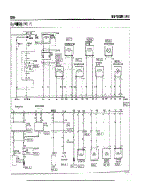 2004年北京现代途胜电路图-安全气囊系统SRS