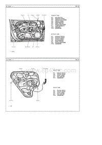2011现代i30 G2.0电路图-车门线束