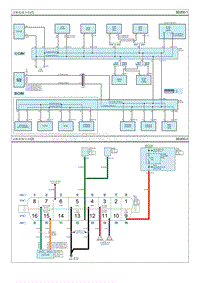 2014现代ix25 G1.6电路图-诊断连接分布