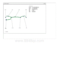 2014现代ix25 G1.6电路图-后保险杠线束