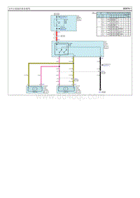 2014现代ix25 G1.6电路图-室外后视镜折叠系统