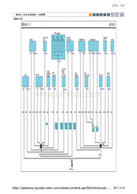 现代ix35 G2.0 DOHC电路图-搭铁分布