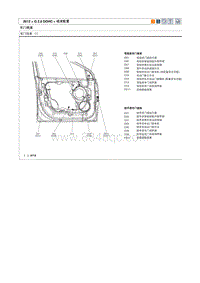 2012现代ix35 G2.0电路图-车门线束