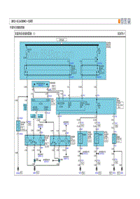 2012现代ix35 G2.4电路图-车窗和后视镜除雾器