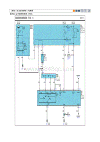 2012现代ix35 G2.0电路图-鼓风机 空调控制系统 手动 