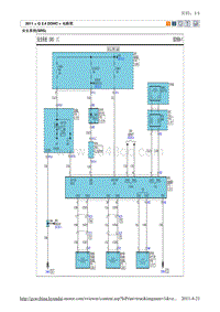 2011现代ix35 G2.4电路图-安全系统 SRS 