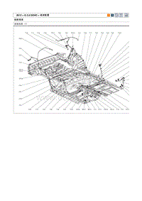 2012现代ix35 G2.0电路图-底板线束