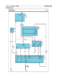 2012现代ix35 G2.0电路图-前雨刮器和喷水器