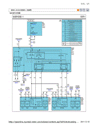 2010现代ix35 G2.4电路图-电动室外后视镜