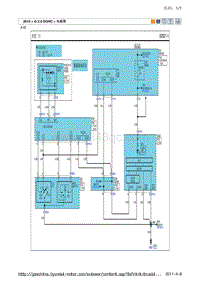 现代ix35 G2.0 DOHC电路图-大灯