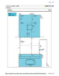 2010现代ix35 G2.4电路图-电铬后视镜