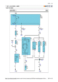 2011现代ix35 G2.4电路图-礼貌灯和行李箱灯