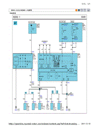 2010现代ix35 G2.4电路图-车速系统